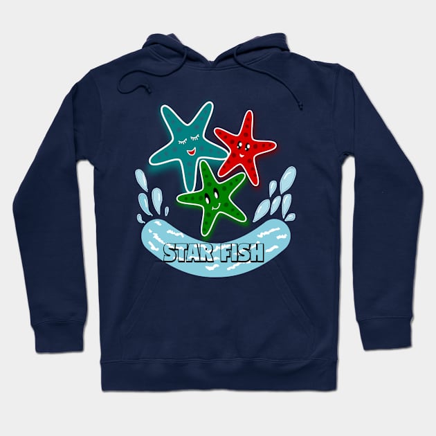 Star fish Hoodie by RAK20